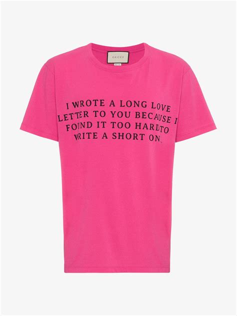 gucci love letter t shirt|Gucci t shirt.